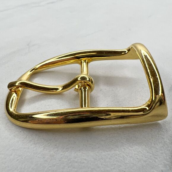 Vintage Gold Tone Simple Basic Belt Buckle for up to 1 Inch Belt - Picture 5 of 8